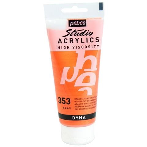 Pittura Acrilica Iridescente - Arancione Giallo - 100 Ml - Foto 1