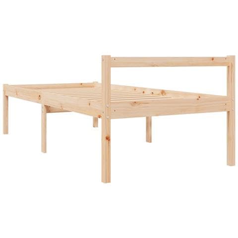 Letto per Anziani 75x190 cm Small Single Legno Massello di Pino - Foto 9