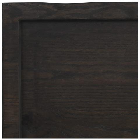 Piano Bagno Marrone Scuro 160x50x (2-4) cm Legno Trattato - Foto 2