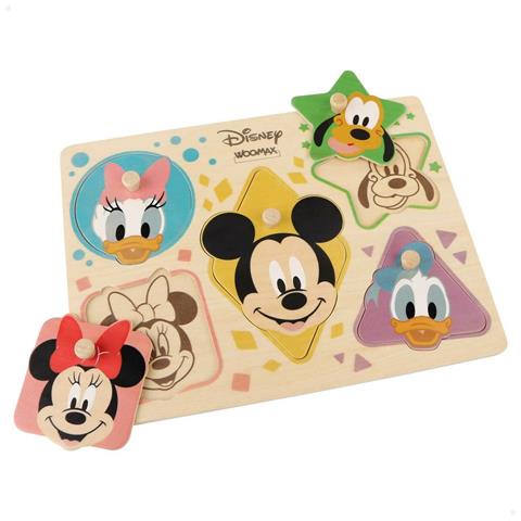 Puzzle Di Legno Per Bambini Disney + 2 Anni 5 Pezzi (12 Unità) - Foto 3