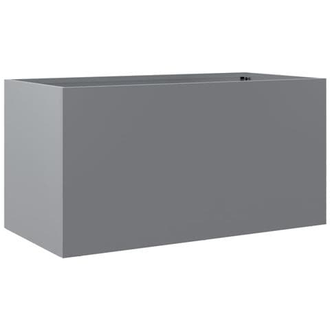 Fioriera Argento 62x30x29 Cm In Acciaio Zincato - Foto 1