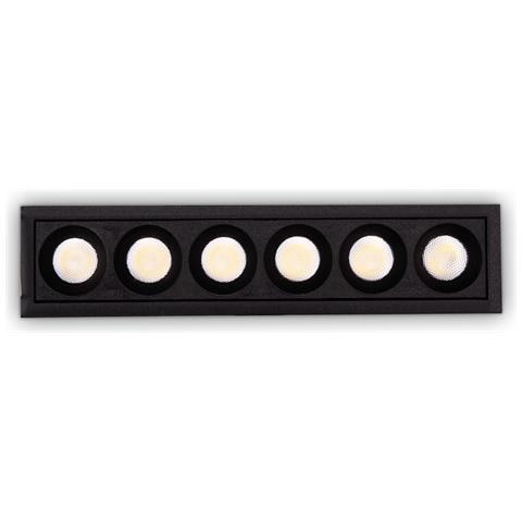 Faretto Ad Incasso Contemporaneo Lika Alluminio Nero Led 10w 3000k Ip20 - Foto 1