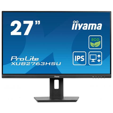 Monitor 27" LED IPS ProLite XUB2763HSU-B1 Full HD 1920x1080 Pixel Tempo di Risposta 3 ms - Foto 1