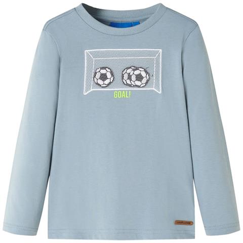 Maglietta Da Bambino A Maniche Lunghe Azzurra 92 - Foto 1