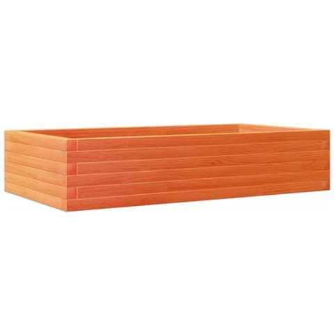 Fioriera Giardino Marrone Cera 110x60x23 Cm Legno Massello Pino - Foto 2