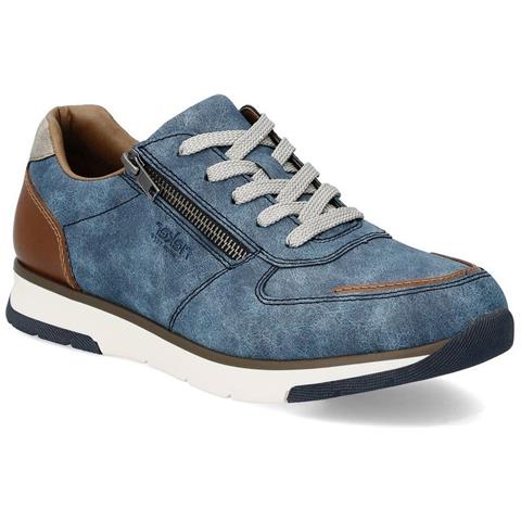Urban Sneakers Sintetico E Tessile Scarpe Uomo Blu Eu 43, B2010-14 - Foto 1