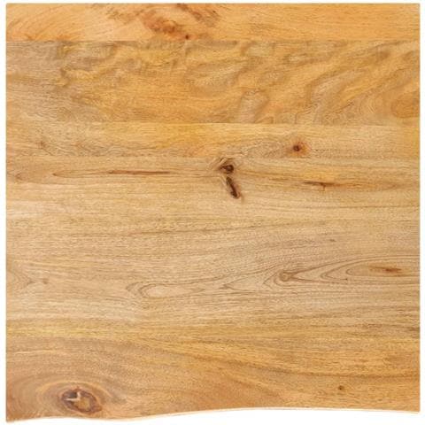 Piano Tavolo Bordi Vivi 40x40x2,5 Cm In Legno Massello Di Mango - Foto 1