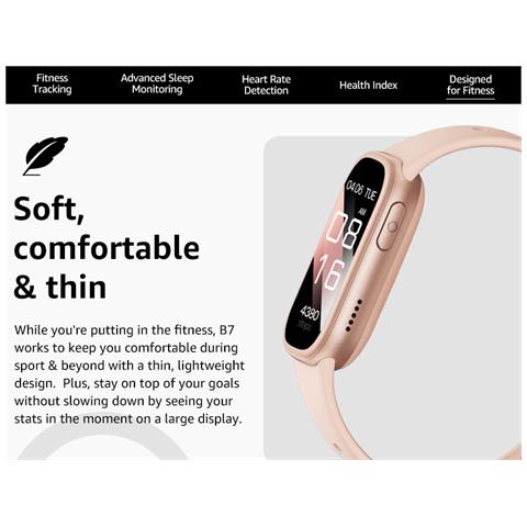 Smartwatch Con Chiamate Bluetooth E Monitoraggio Della Salute Pink - Foto 7