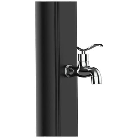 Rio Ss0935 Black Doccia A Riscaldamento Solare Curva In Polietilene Da 25l Lavapiedi Nera - Foto 2