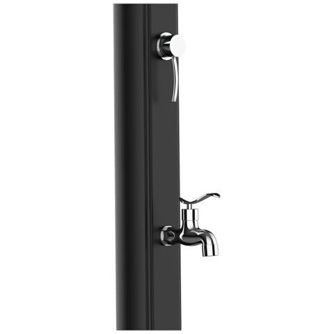 Rio Ss0935 Black Doccia A Riscaldamento Solare Curva In Polietilene Da 25l Lavapiedi Nera - Foto 5