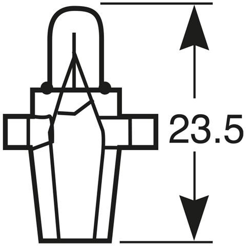 Lampadina 24v 1.2w Zoccolo Marrone - Foto 2