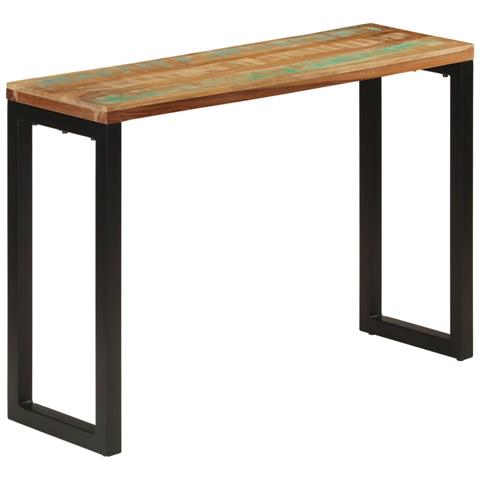 Tavolo Consolle 110x35x75 Cm In Legno Massello Di Recupero - Foto 1
