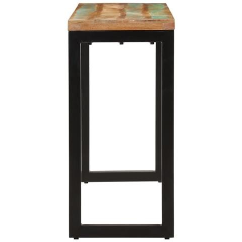 Tavolo Consolle 110x35x75 Cm In Legno Massello Di Recupero - Foto 3