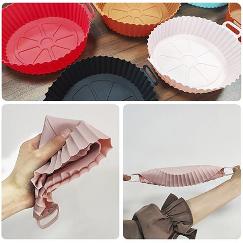 Stampo In Silicone Con Manici Speciale Friggitrice Ad Aria. 24x19x6 Cm. Grado Alimentare. - Foto 2