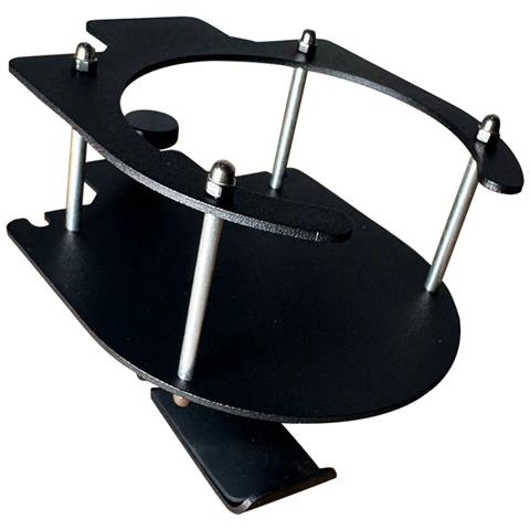 Supporto Per Cuffie Con Portabicchieri - Nero - Foto 1