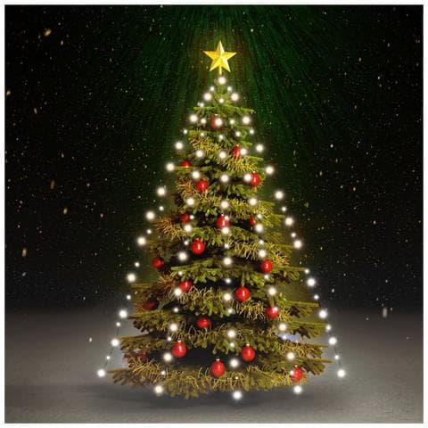 Rete di Luce per Albero di Natale 210 LED Bianco Freddo 210 cm - Foto 2