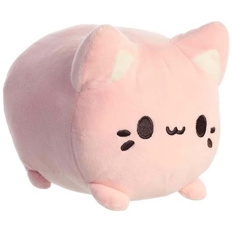 Peluche Gatto 18cm Modello Meowchi Style Kawaii, Rosa - Foto 1