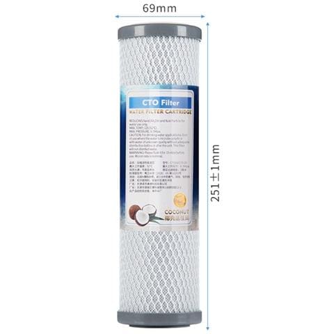Confezione Da 2 Cartucce Filtro Acqua A Carbone Compresso Da 10 Pollici - Compatibilità Universale - Foto 2