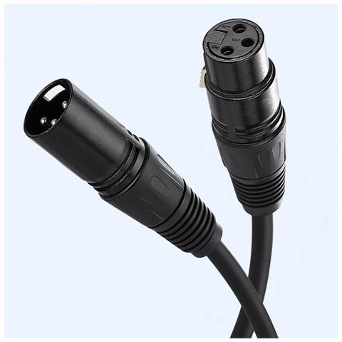 Cavo Microfono Xlr Maschio A Femmina - Cavo Audio Bilanciato Per Studio, Palco E Uso Domestico 10 M - Foto 2