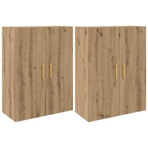 Armadi da Muro 2 pcs rovere artigianale 69.5 x 34 x 90 cm - Foto 1
