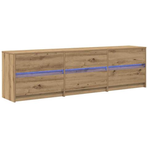 Mobile TV Marrone 181 x 34 x 50 cm Legno multistrato - Foto 1