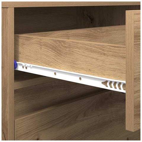 Mobile TV Marrone 181 x 34 x 50 cm Legno multistrato - Foto 9