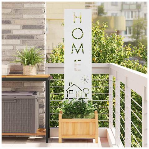 Schermo per privacy in giardino Traforo Bianco 32 x 140 cm - Foto 2