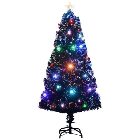 Lusso Casadino -  Albero Di Natale Preilluminato Con Supporto E Led 120 Cm Fibra Ottica - Foto 1