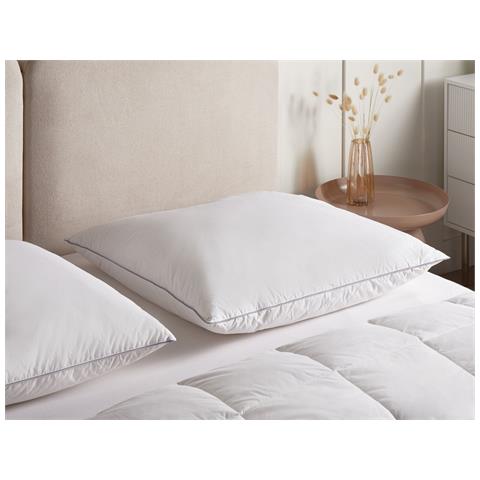 Cuscino A 3 Camere Teide Alto Piuma E Piumino D \'anatra 80 X 80 Cm Bianco - Foto 1