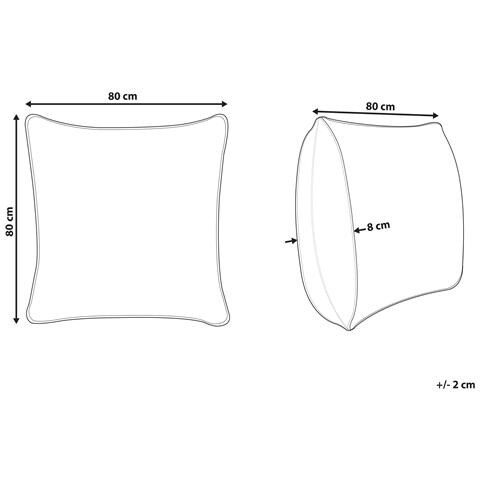 Cuscino A 3 Camere Teide Alto Piuma E Piumino D \'anatra 80 X 80 Cm Bianco - Foto 6