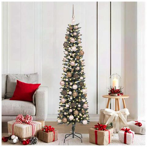 Albero di Natale artificiale con 300 LED Verde 180 cm - Foto 2