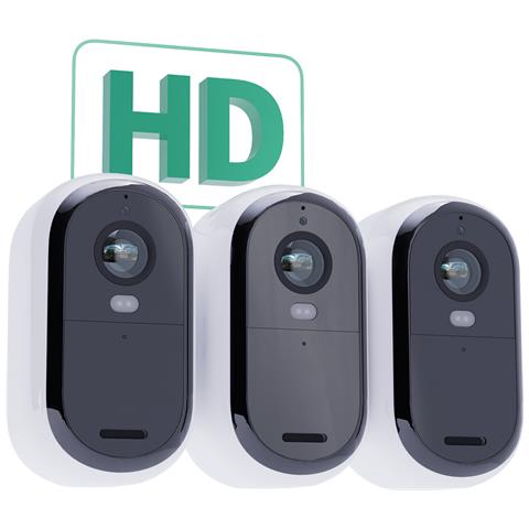 Essential Telecamera di sorveglianza per esterni, set da 3 - Foto 2