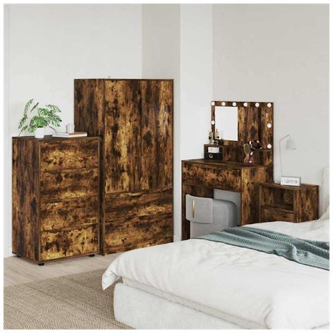 Armadi di Stoccaggio 2 pcs Rovere fumé 60 x 48 x 105 cm - Foto 2