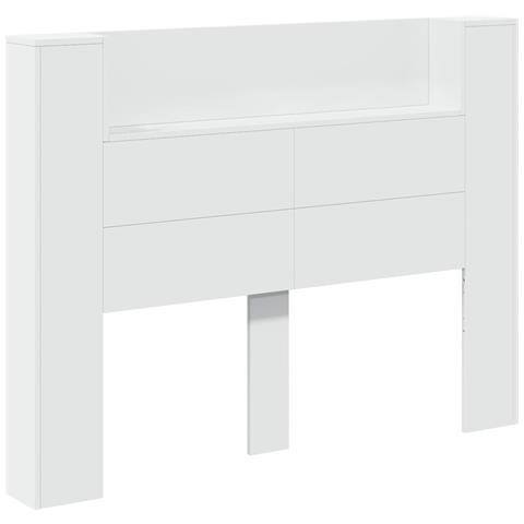 Testiera Bianco 140 x 16,5 x 103,5 cm Legno multistrato - Foto 1