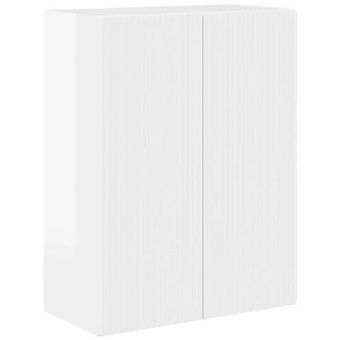 Mobile TV da parete Bianco Lucido 59,5 x 31 x 80 cm - Foto 1