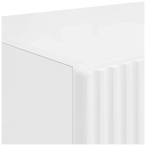 Mobile TV da parete Bianco Lucido 59,5 x 31 x 80 cm - Foto 9