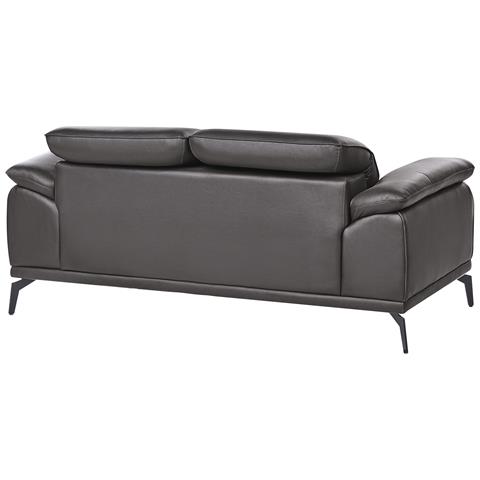 Divano 2 Posti Vejen Pelle Sintetica Nero - Foto 7