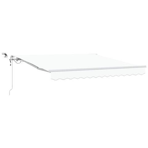 Tenda Retrattile Bianco 300 x 250 cm Poliestere e Metallo - Foto 1