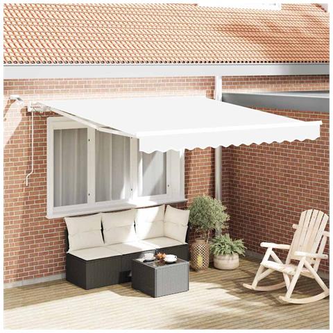 Tenda Retrattile Bianco 300 x 250 cm Poliestere e Metallo - Foto 2