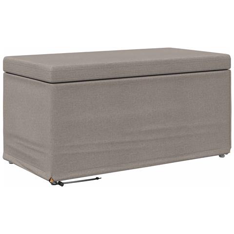 Pouf Talpa 81 x 41 x 40 cm Tessuto e Legno Ingegnerizzato - Foto 1