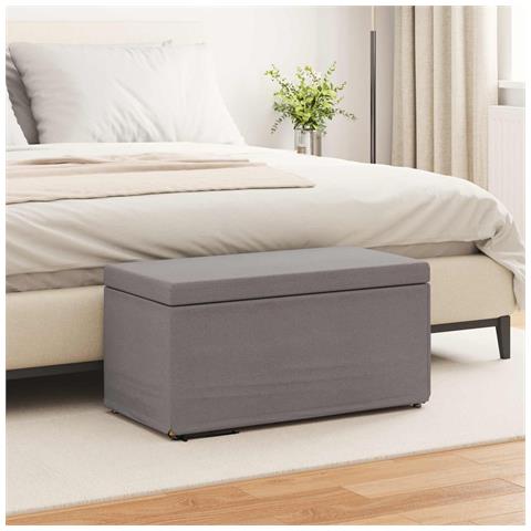 Pouf Talpa 81 x 41 x 40 cm Tessuto e Legno Ingegnerizzato - Foto 2