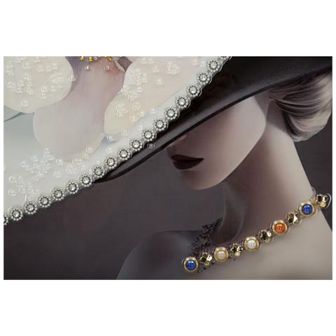 Stampa Su Tela Donna Con Fiore 1-multicolore-legno-62x4x92 Cm - Foto 2