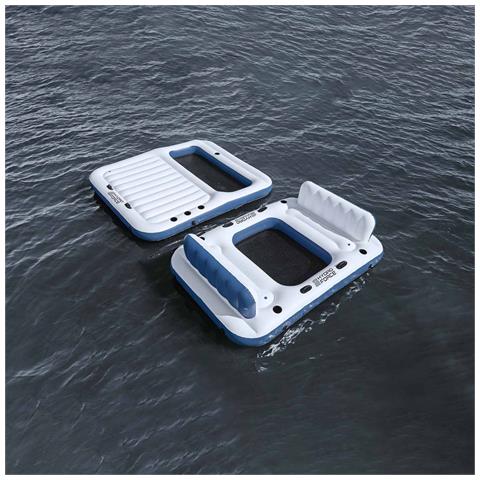 Isola galleggiante Hydro-Force 2 pcs Bianco e Blu PVC - Foto 2