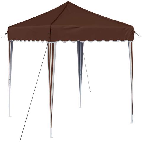 Tenda per feste a pop-up 195 x 195 x 245 cm Marrone - Foto 1
