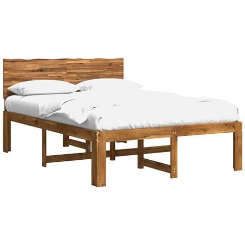 Letto matrimoniale con testiera ROSTOCK Naturale 152 x 203 cm - Foto 1