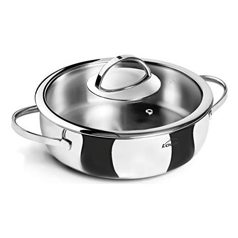 79628 Teglia per torta a pancia con coperchio, acciaio inox, 28 cm - Foto 1