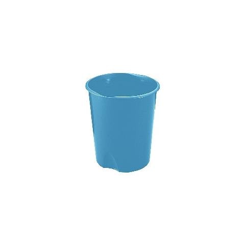 Cestino gettacarte in polipropilene, antiurto, lavabile da 16,5 litri colore Azzurro - Foto 1