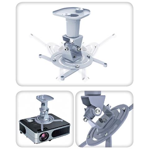 ICA-PM 100BK - Staffa Universale a Soffitto per Proiettore, Nero - Foto 7