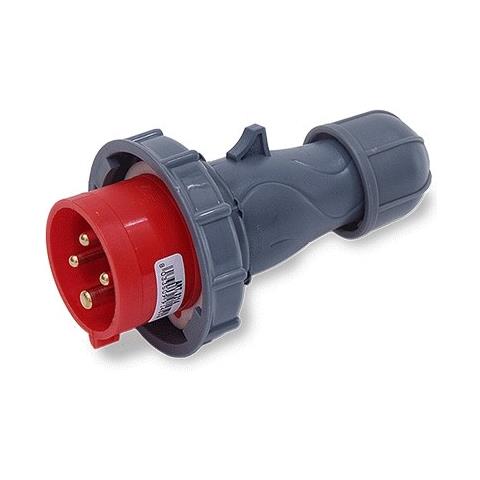 Spina dritta industriale IEC 16A ROSSA - Foto 2