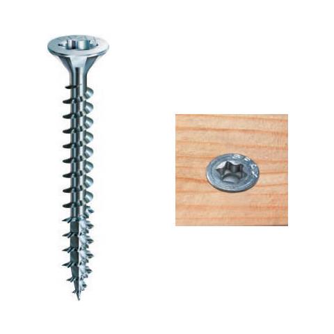 filettatura parziale lucida zincata tramite galvanizzazione 4CUT Zincato Spax T-STAR plus 0//1050//1// 4,5//45//01 4,5 x 45 mm Vite universale con testa svasata